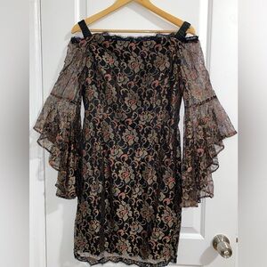 Adrianna Papell Dress | Size 10 | Flowy Sleeves